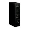 HON 4 Drawer File Vertical Letter 15" x 26-1/2" x 52" Black HON314PP