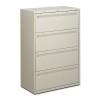HON 4-Drawer Lateral File 36" x 19-1/4" x 53-1/4" Light Gray HON784LQ
