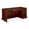 HON Right Single Pedestal Desk 66" x 30" x 29-1/2" Mahogany HON94283RNN