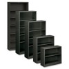 HON HONS72ABCS Brigade 72" Fixed Bottom Shelf Steel Bookcase in Charcoal