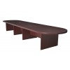 Regency LCTRT19252MH Legacy 192" Modular Racetrack Conference Table with 2 Power Data Grommets in Mahogany