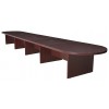 Regency LCTRT26452MH Legacy 264" Modular Racetrack Conference Table with 3 Power Data Grommets in Mahogany