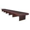 Regency LCTRT28852MH Legacy 288" Modular Racetrack Conference Table with 4 Power Data Grommets in Mahogany