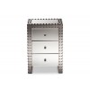 Baxton Studio LD2470 Azura Hollywood Regency Glamour Style Nightstand Bedside Table
