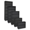 Lorell LLR41294 Steel Bookcase 6 Shelf in Black