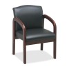 Lorell Guest Chair 23" x 25-1/2" x 33-1/2" Black/Cherry Frame LLR60470