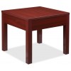 Lorell LLR61623 Corner Table in Mahogany