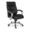 Lorell Executive Chairs 27" x 32" x 44-1/2" Base/Arms Black/Silver LLR62620