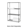 Lorell Starter Shelving Unit 4 Shelves/4 Posts 48" x 18" x 72" Black LLR70061