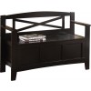 Office Star Designs Metro Entry Way Bench Black Finish MET42-BK
