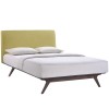 Modway MOD-5238-CAP-GRN Tracy Queen Wood Bed Frame in Cappuccino Green