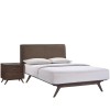 Modway MOD-5260-CAP-BRN-SET Tracy 2 Piece Queen Bedroom Set in Cappuccino Brown