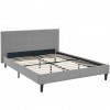 Modway MOD-5426-LGR Linnea Queen Fabric Bed in Light Gray