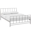Modway MOD-5482-GRY Estate Queen Bed in Gray