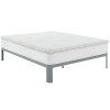 Modway MOD-5573-WHI Relax Queen 2" Gel Memory Foam Mattress Topper in White