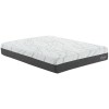Modway MOD-5580-WHI Elysse King CertiPUR-US Certified Foam 12" Gel Infused Hybrid Mattress in White