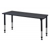 Regency MT6030GYAPBK Kee 60" x 30" Height Adjustable Classroom Table in Grey