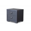 Baxton Studio P-2DW-NS Espresso Silverstone Modern Nightstand