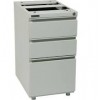 Office Star PTO22BBF-G 22" Open Top Pedestal with Adjustable Glides - File in Light Grey