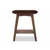 Baxton Studio RT295B-OCC Sacramento Mid-Century Dark Walnut End Table