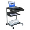 Techni Mobili RTA-B018-GPH06 Rolling Laptop Desk with Storage in Graphite