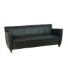 Office Star Furniture Leather Sofa Black/Cherry SL8473