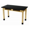 National Public Seating SLT2454-36 36" H Chem Res Top Science Lab Table in Black
