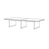 High Point Furniture 120 inch Transitional Straight Legs Conference Table V_T120