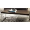 Office Star Wall Street Coffee Table Chrome / Espresso WST12
