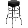 Flash Furniture Double Ring Chrome Bar Stool XU-D-100-GG