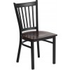 Flash Furniture XU-DG-6Q2B-VRT-WALW-GG Restaurant Chair in Black Walnut