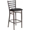 Flash Furniture XU-DG697BLAD-CLR-BAR-BLKV-GG Clear Restaurant Barstool in Black Clear