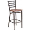 Flash Furniture XU-DG697BLAD-CLR-BAR-CHYW-GG Clear Restaurant Barstool in Cherry Clear