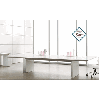 NuCraft Veneer TAVOLA Modern Conference Table/Glass