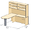 Layout #3, Space of 72”X72” 400EPLAN11A, United Concept 400E,