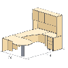 Suggested Office Layout, Casegoods and Desk Units, Groupe Lacasse, Plan 15A
