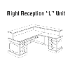 Jasper Gala Traditiional Veneer Reception Desk Station