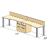 Suggested Office Layout, Casegoods and Desk Units, Groupe Lacasse, Plan 35AG