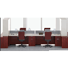 Morpheo 4 Person Office Workstation, 4 Person Cubicle Cluster