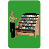 Gressco Library CD/DVD Display Showcase, MAR-LINE® Waterfall Starter Unit