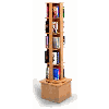 Gressco Library, Single Rotating Wood Tower Display