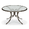 Telescope Casual 56" Round Glass Dining Table, Outdoor Telescope Casual 280 Table