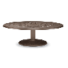 Telescope Casual 56" Round Cast Aluminum Dining Table,Outdoor Telescope Casual T72 Table