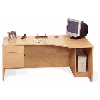 Home Office Furniture Computer Desk, Corner Curve Office Desk Unit