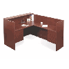 L Shape Reception Desk, Transaction Top, Office Furniture