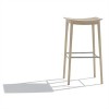 Andreu Smile BQ0329, Backless Cafetaria Wood Bar Stool