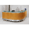 Arnold Contemporary Reception Desk - All Wood Veneer
