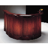 Arnold Pembroke Traditional Reception Desk Station - All Wood Veneer
