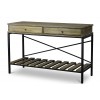 Wholesale Interiors YLX-0003-AT Baxton Studio Newcastle Wood and Metal Console Table