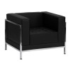 Flash Furniture Hercules Imagination Series Contemporary Black Leather Chair with Encasing Frame ZB-IMAG-CHAIR-GG